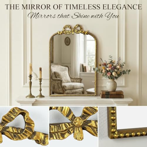 Antique Baroque Vintage Vanity Mirror - Image 3