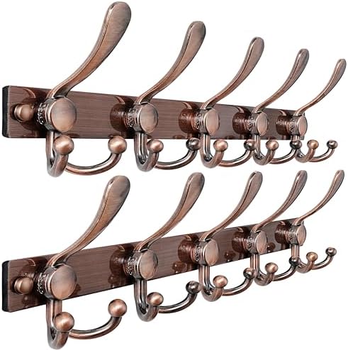 Dseap Coat Rack Wall Mount, Heavy Duty 12-Gauge Base vs Flimsy 1mm, by Dseap
