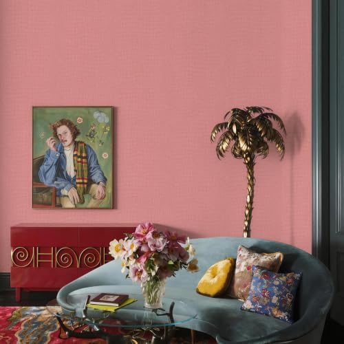 Zeeko Pink Coffee Crocodile Peel and Stick Wallpaper 17.3" x 984" - Image 3