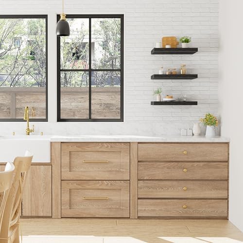 QEEIG 10" Deep Floating Projector Shelves Under TV Shelf - Image 4