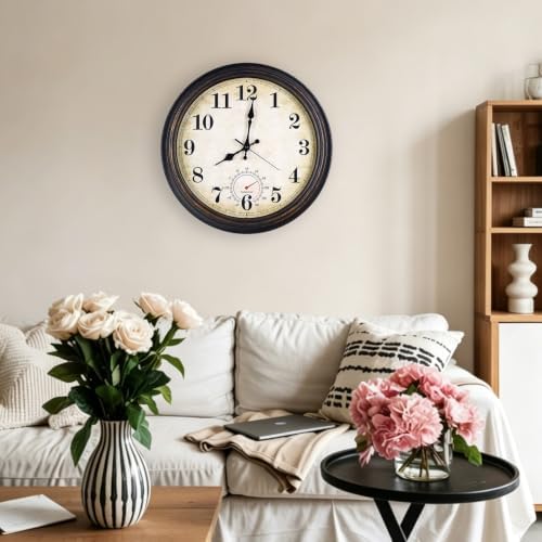 Wall Clock Battery Operated Silent Vintage Wall Clocks - Image 5