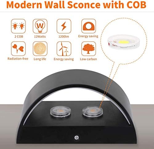 Lightess LED Wall Sconce Light Indoor - Image 6