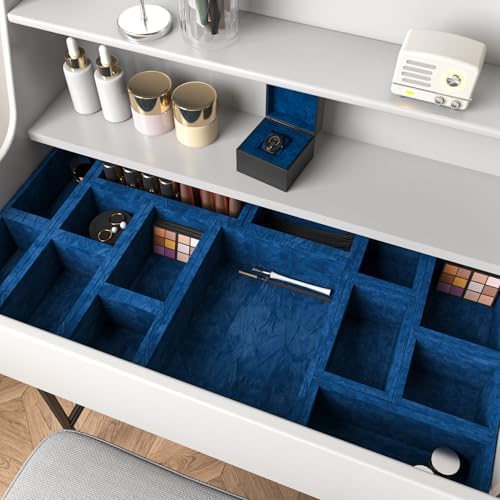 Decotalk Self Adhesive Velvet Blue Felt Wallpaper Blue Velvet Contact Paper - Image 4