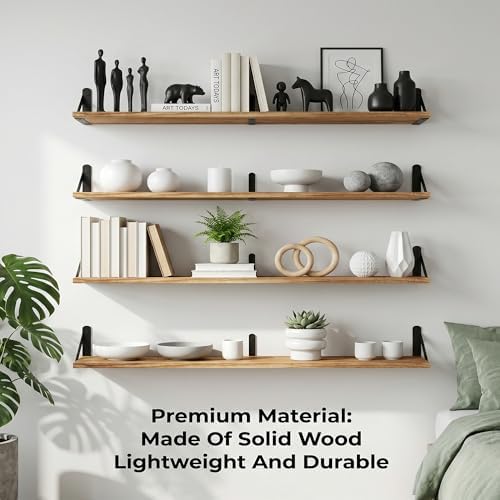 Long Wall Shelf, Large Floating Shelves - Image 6