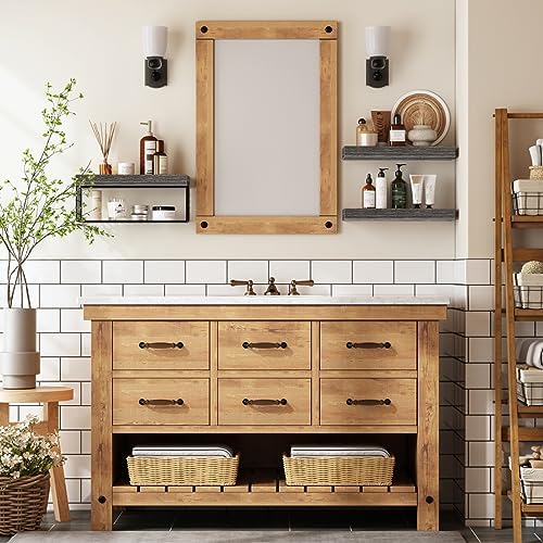 QEEIG Bathroom Shelves Over Toilet Wall Mounted - Image 2