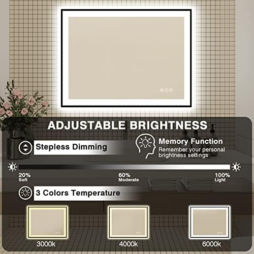 EchosLife 48x36 LED Bathroom Mirrors - Image 5