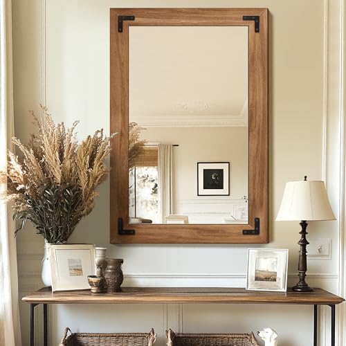 Wood Framed Bathroom Vanity Mirror by TRAHOME