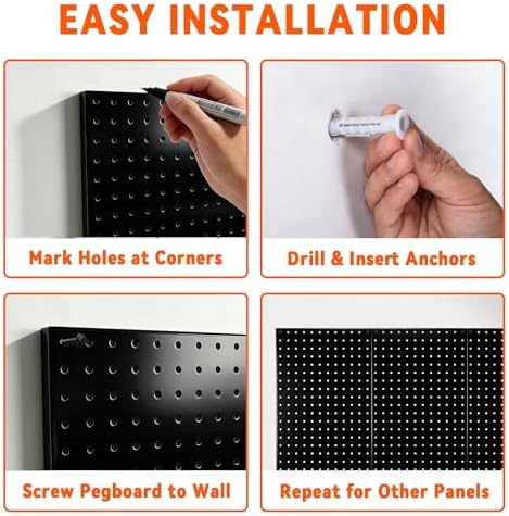 Ultrawall Metal Pegboard Panels, Pegboard Wall Organizer - Image 5