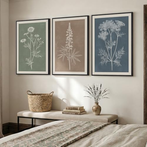 Large Framed Boho Botanical Wall Art - Image 3