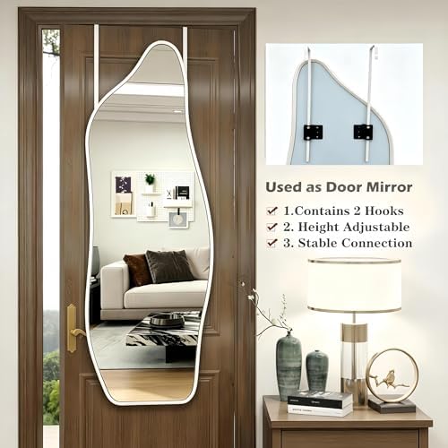 48"x16" Full Length Door Mirror, Dolphin Hanging Mirror - Image 3