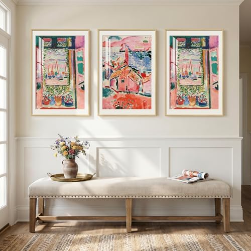 Large Framed Matisse Colorful Canvas Wall Art - Image 4