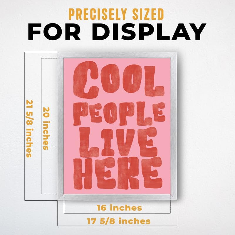 InkFlow Posters Cool People Live Here Canvas Poster - Image 3