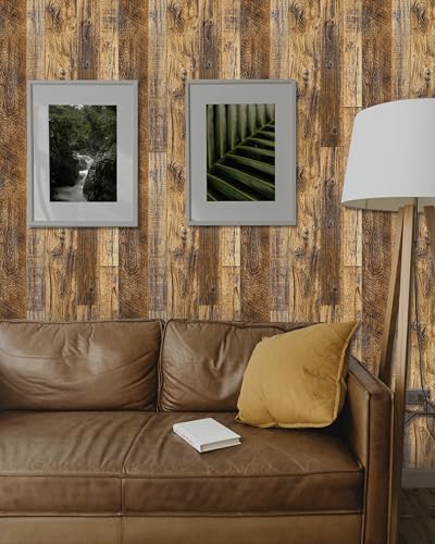 Abyssaly Wood Grain Contact Paper Peel and Stick Wood Look Wallpaper - Image 2