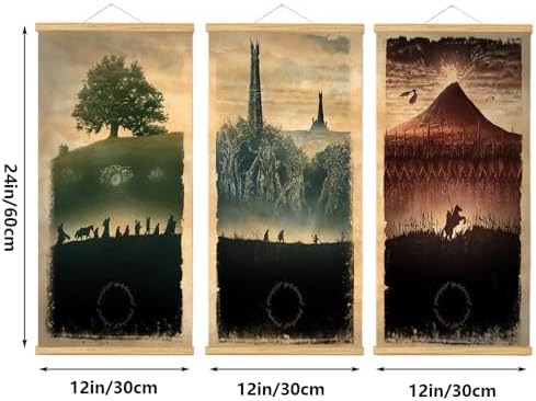 Middle Earth Landscape Wall Art Prints Canvas PaintingFantasy Posters, Wall - Image 4