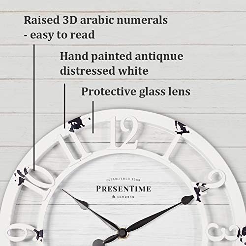 Presentime 10" Farmhouse Series Wall Clock - Image 2