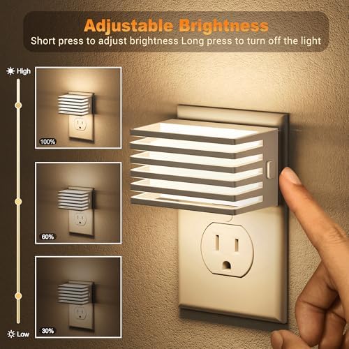 JandCase LED Night Light, Night Lights Plug into Wall Dusk to Dawn Sensor - Image 2