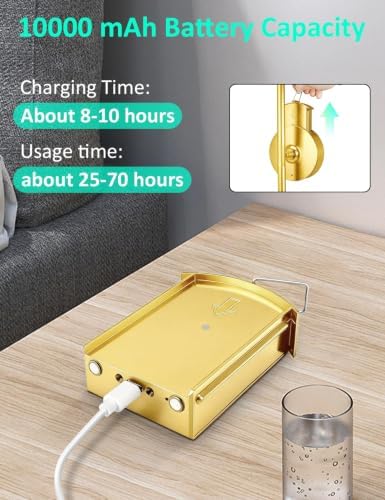 Wall Sconces Battery Operated Set of 2, 10000mAh Rechargeable Wall Lights - Image 4