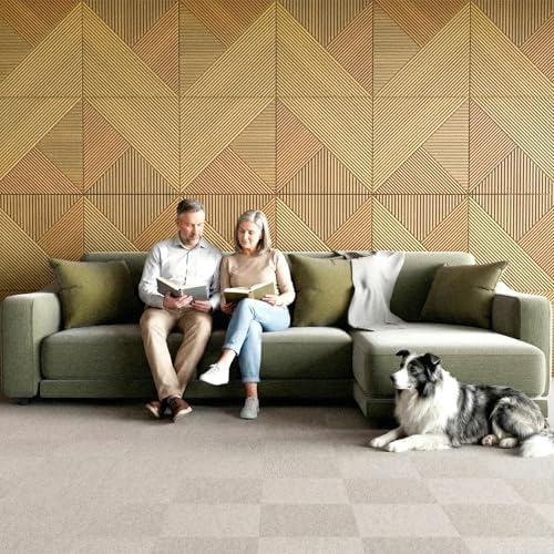 6 Pack Peel and Stick Wood Acoustic Wall Panels - Image 6