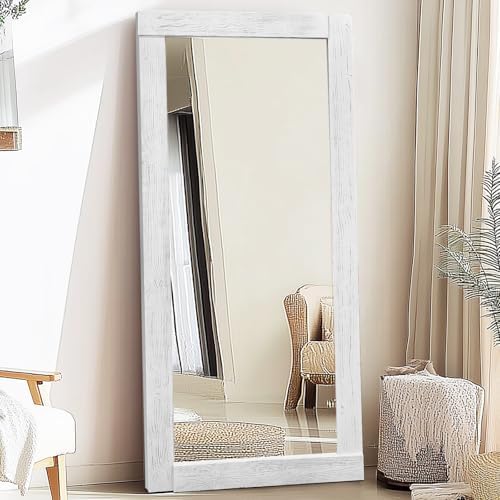 71x32in Full Length Mirror, Solid Wood Convex Frame by ABSWHLM