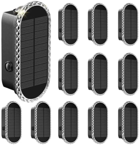 LIANGLOME Solar Fence Lights Outdoor by LIANGLOME