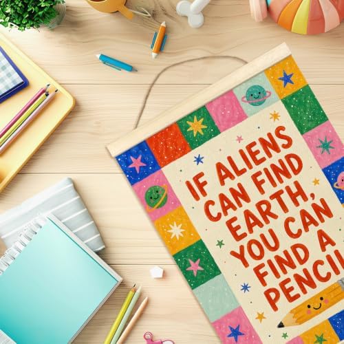 madalo Funny Colorful Classroom Wall Art Poster Hanger Frame 12x16 Inch - Image 7