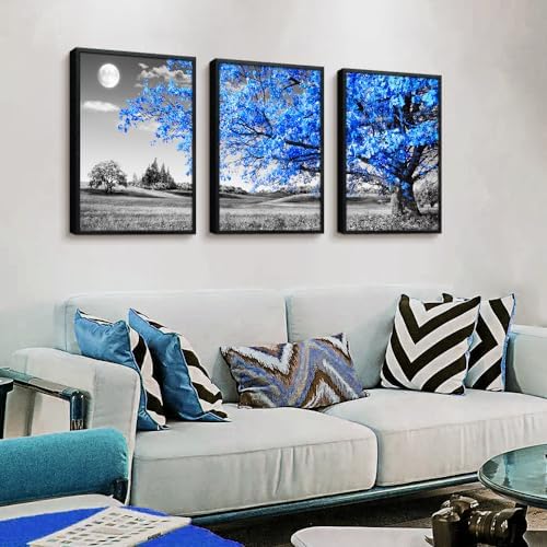 Black Framed Wall Art For Living Room Wall Decoration For Bedroom Black And - Image 2