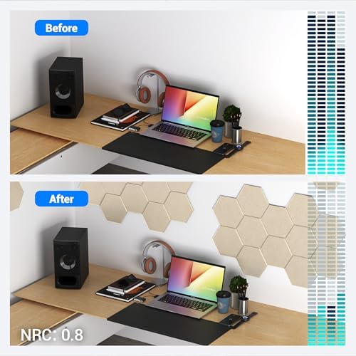 Acoustic Panels, Magrowill 12-Pack Soundproof Wall Panels 12 X 10 X 0.4 Inches - Image 4