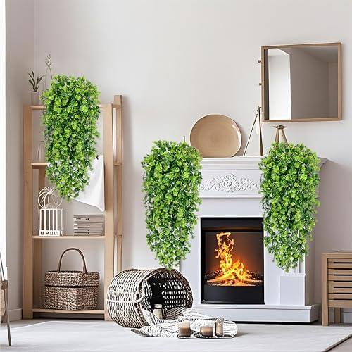 Waipfaru 4Pcs Fake Hanging Plants 3ft Fake Plants Vines Greenery - Image 6
