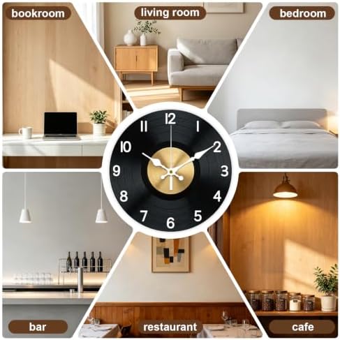 Vinyl Record Wall Clock Silent Non-Ticking 12" - Image 5