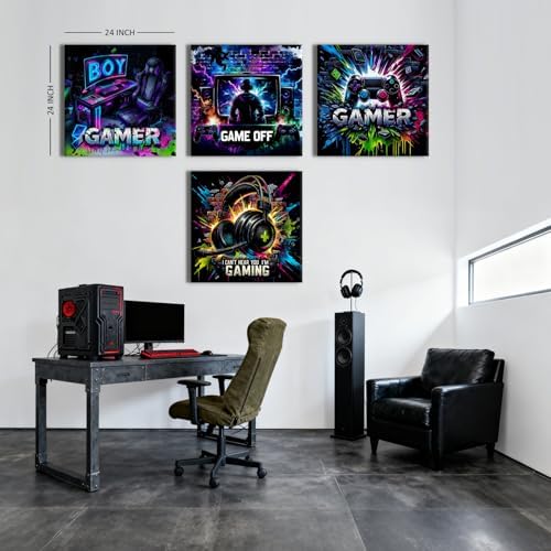 Cool Gaming Wall Art Gamer Room Decor - Image 3