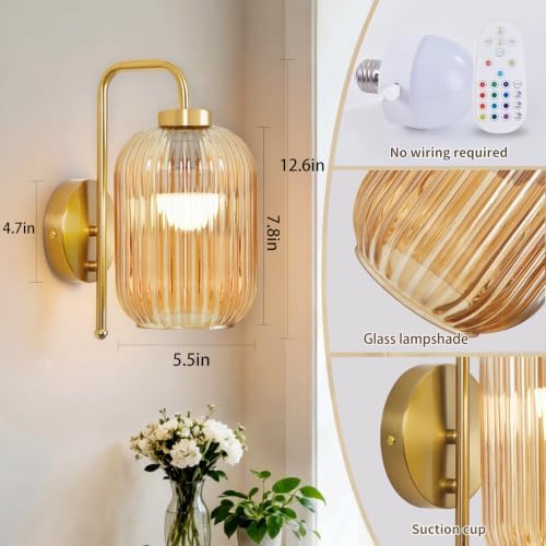 Wall Sconces Battery Operated, Rechargeable Wall Light - Image 2