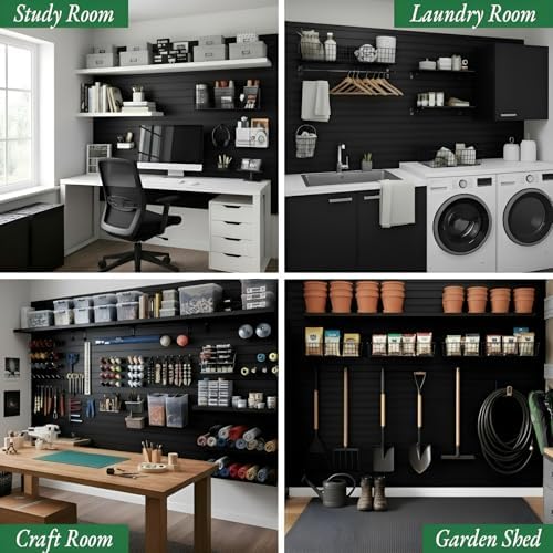 Slat Wall Paneling 4x2 ft Garage Organizer Storage Systems, Heavy Duty PVC - Image 7