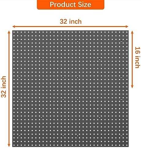 WALMANN 4 PCS 16" x 16" Pegboard Panels - Image 3