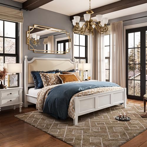 Kelly Miller 30"x60" Gold Foil Scalloped Edge Decorative Full Length Mirror - Image 4
