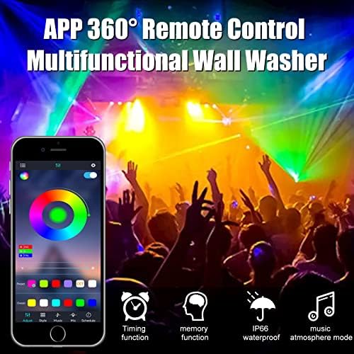 CREATESTAR LED RGB Light Bar for Wall Lighting, 48w Outdoor Wall Washer Light - Image 3