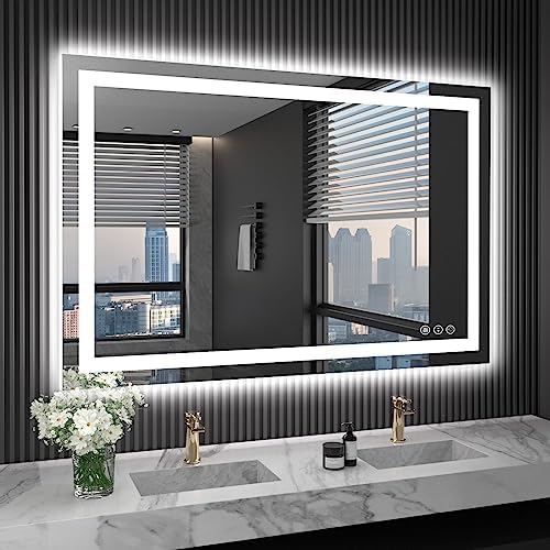 LOAAO 40"X32" LED Bathroom Mirror by LOAAO