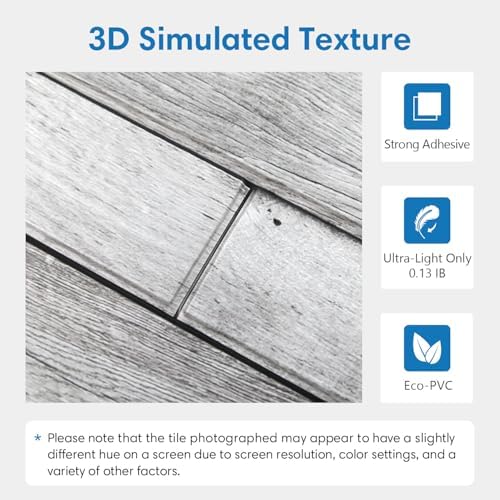 COMSTICKC 3D Faux Wood Wall Sticker Shiplap Peel and Stick - Image 3