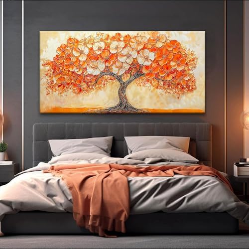 Suconvng Canvas Art Wall Decor Orange Tree Abstract Wall Art - Image 6