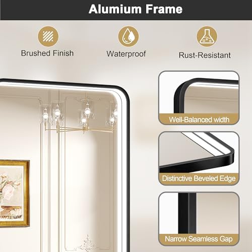 55x36 Inch LED Bathroom Mirror - Image 6