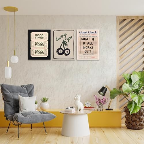 Framed What If It All Works Out Quote Wall Art Set of 3 12x16 In - Image 3