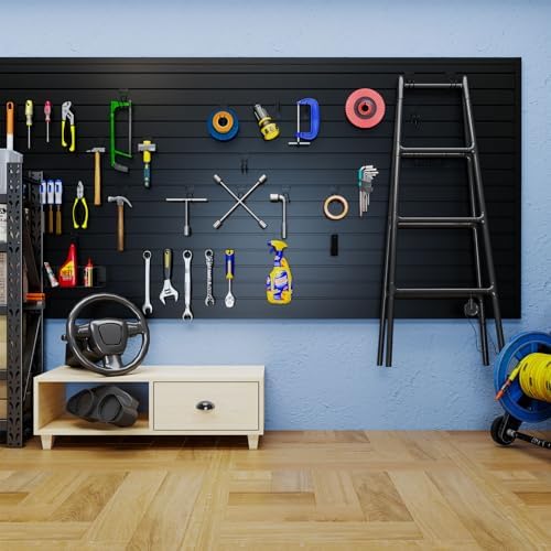 45 Pack Black Slatwall Accessories, Heavy Duty Steel Slatwall Hooks - Image 5