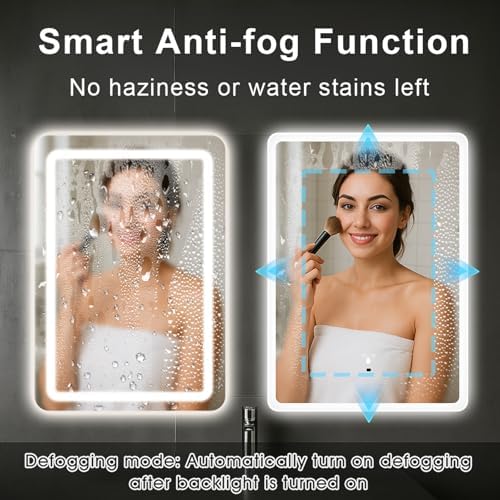 LED Bathroom Mirror, 20x28 in Vanity Mirrors - Image 5
