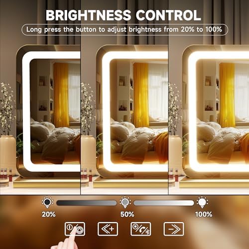 Hasipu Vanity Mirror with Lights and Bluetooth Speaker, Lighted Makeup Mirror - Image 4