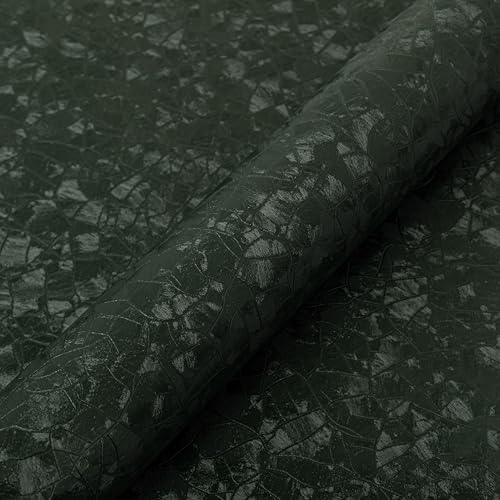 Abyssaly Dark Green Peel and Stick Wallpaper Textured Embossed Wall Paper by Abyssaly