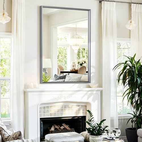 AAZZKANG Rectangle Metal Framed Mirrors 28"x20" - Image 6