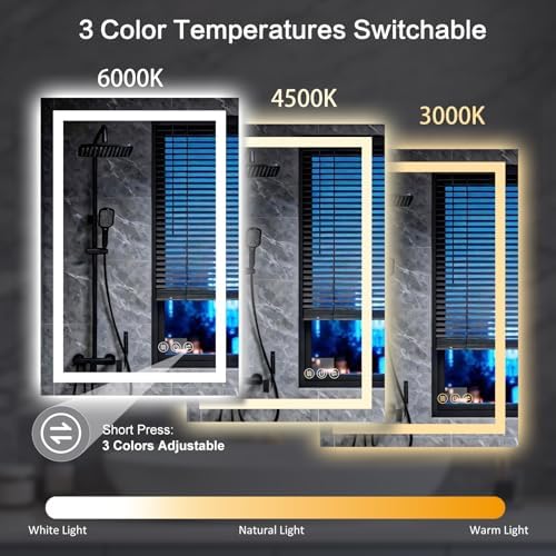 24"x 36" LED Bathroom Mirror - Image 2