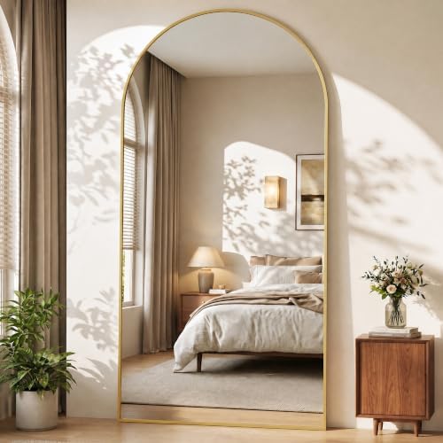 76"x34" Arched Full Length Mirror, Large Floor Mirror - Image 3