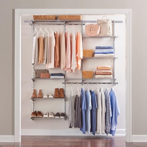 Rubbermaid Configurations Deluxe Custom Closet Kit, 3-6 Ft. Adjustable Metal by Rubbermaid