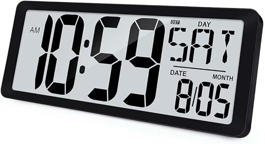 TXL 14.2"" Large Digital Wall Clock Battery Operated, Digital Clock Large by TXL