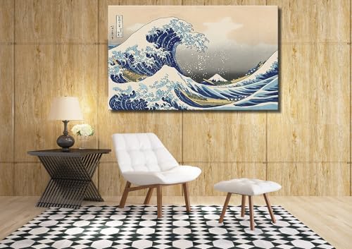 OKEXCKK The Great Wave off Kanagawa by Katsushika Hoki Wall Art Decor, Classic - Image 4
